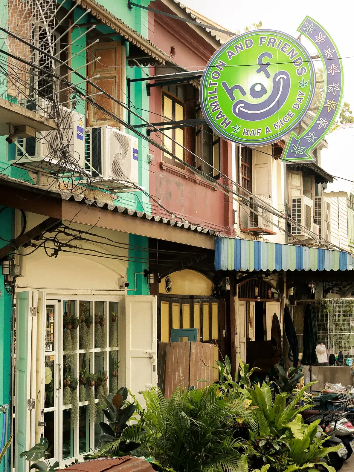 Exterior of a cannabis shop