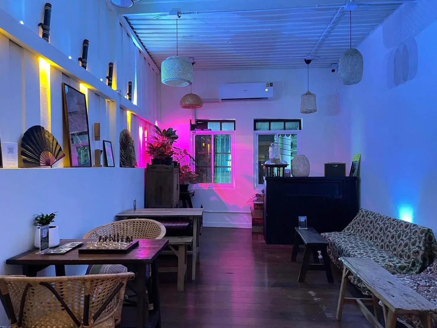 Night Ambiance at a Weed Shop in Bangkok