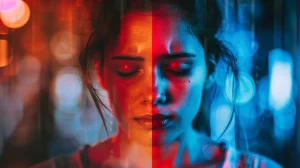 Comparison of a person experiencing negative and positive effects of cannabis